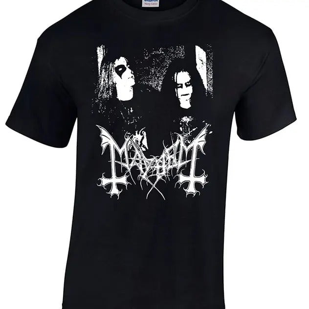 Mayhem Dead Morbid Norwegian T-Shirt, Metal Euronymous Hellhammer Tshirt