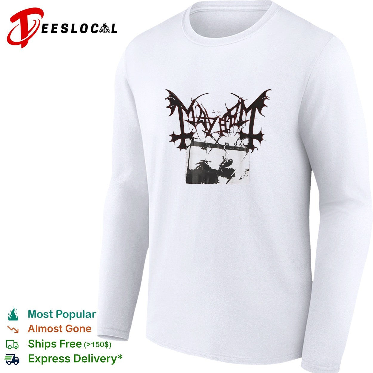 Mayhem band logo basic shirt