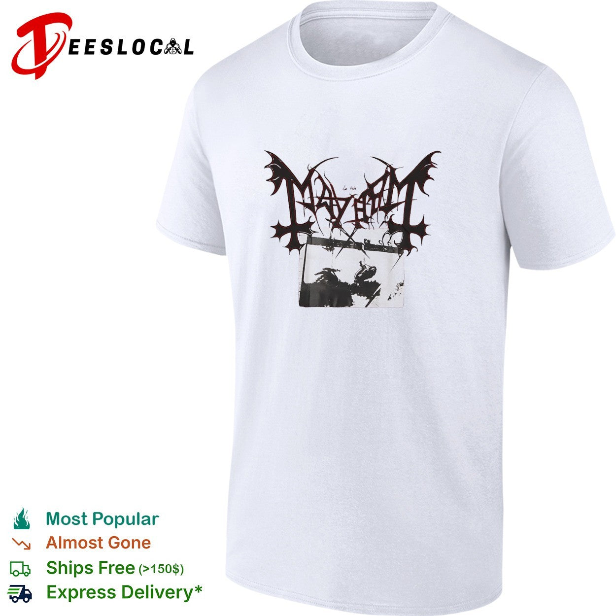 Mayhem band logo basic shirt