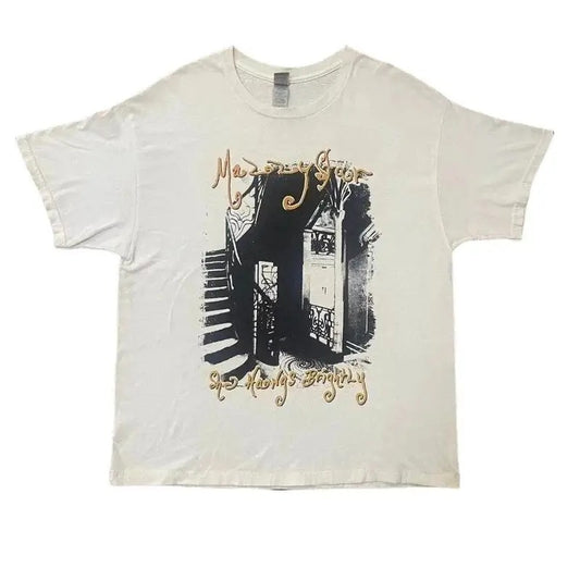 Mazzy Star White Short Sleeve T-shirt Unisex Cotton SHIRT Streetwear