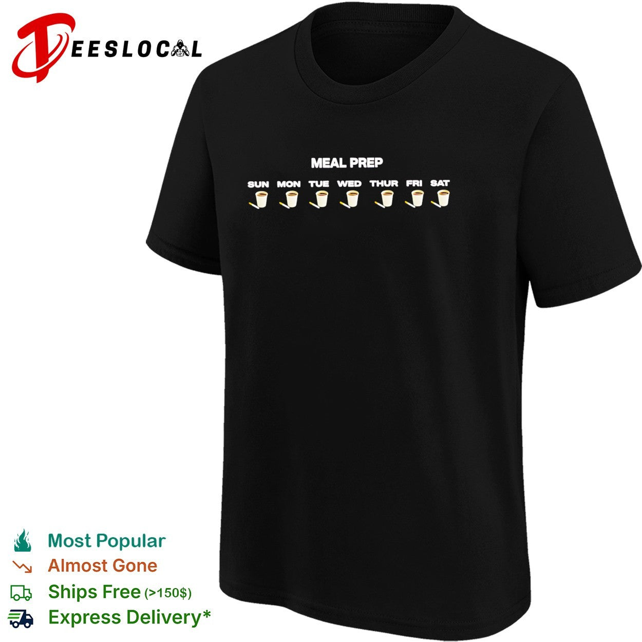 Meal Prep Coffee And Cigarettes shirt