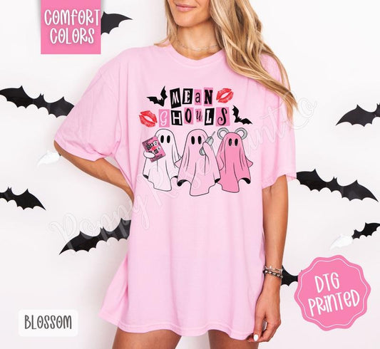 Mean Ghouls Shirt Comfort Colors, Trendy Halloween Tshirt