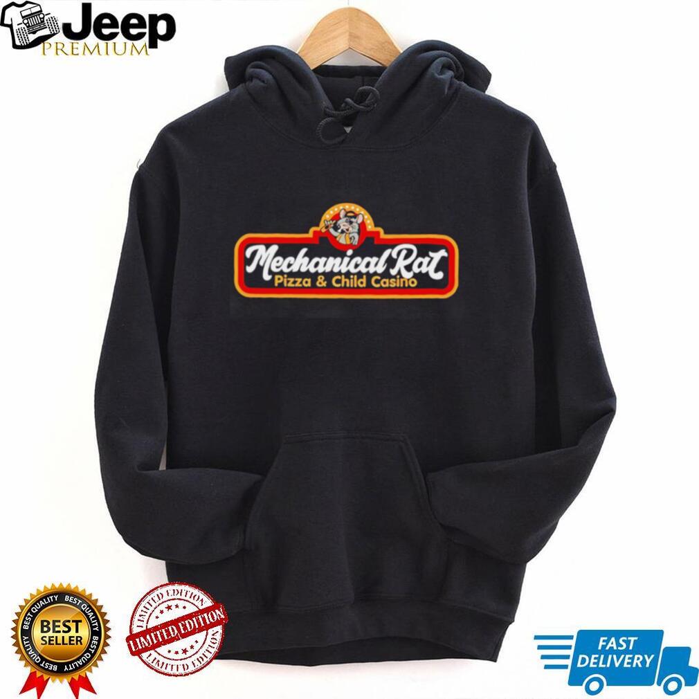 Mechanical Rat Pizza and chil Casion graphic shirt