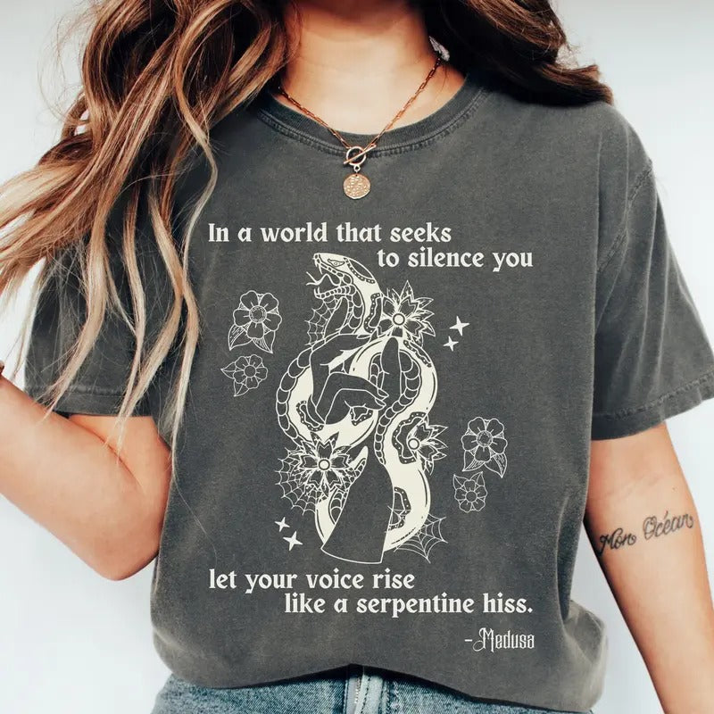 Medusa Shirt Greek Mythology Medusa Renaissance Shirt Greek Goddess Greek Dress Mythology Shirt Dark Academia Clothing Snake Shirtstyle{n002}2