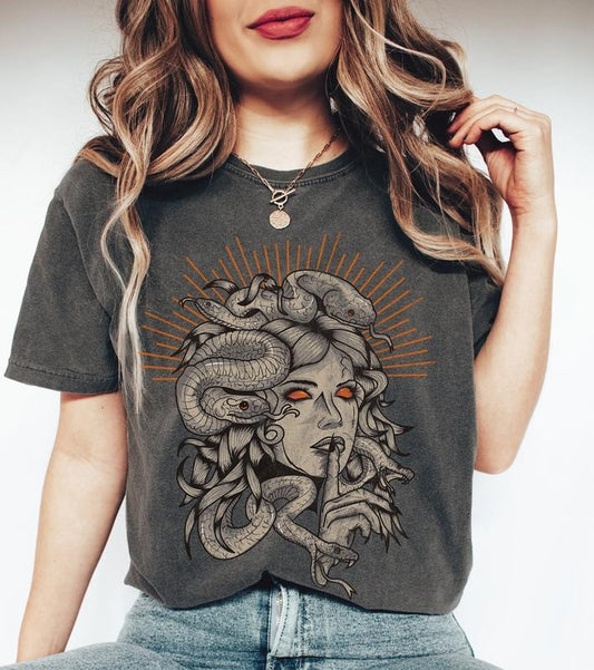 Medusa Shirt, Snake Shirt, Vintage, Greek Mythology, Feminist, Feminism, Mysical T Shirt, Goddess Tee, Hercules, Divine Feminine
