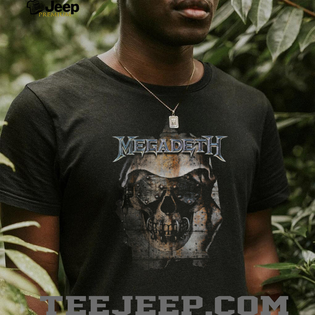 Megadeth Vic Rattlehead Ripped Metal Skull Official Graphic T Shirt