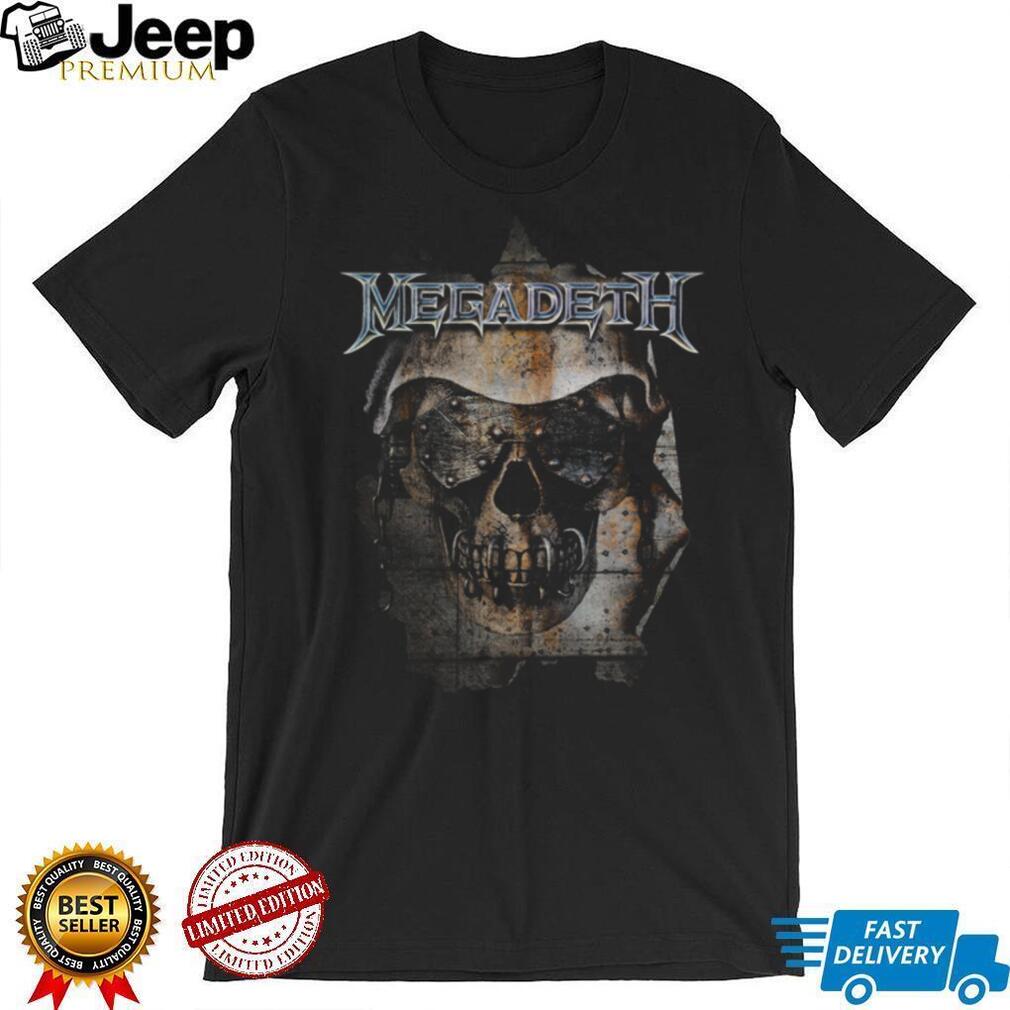 Megadeth Vic Rattlehead Ripped Metal Skull Official Graphic T Shirt