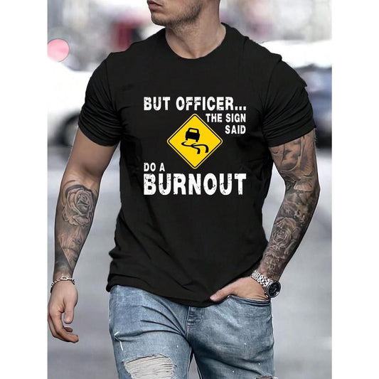 Men Auto Printed Short Sleeve T-Shirts Are Prohibited Made in USA