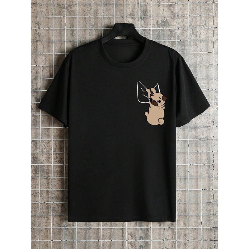 Men Cartoon Graphic Tee For Spring And Summer Made in USA