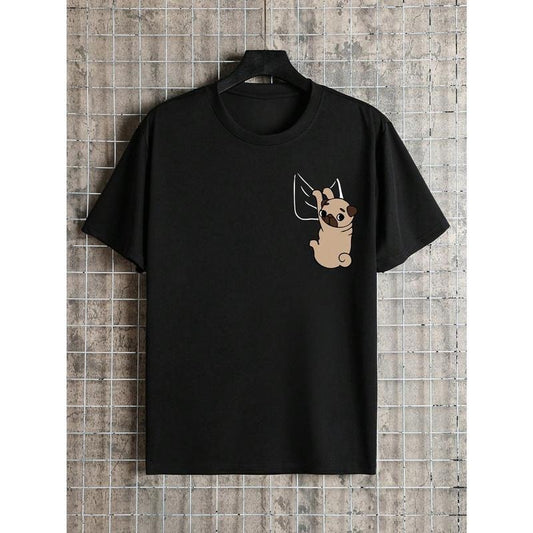 Men Cartoon Graphic Tee For Spring And Summer Made in USA