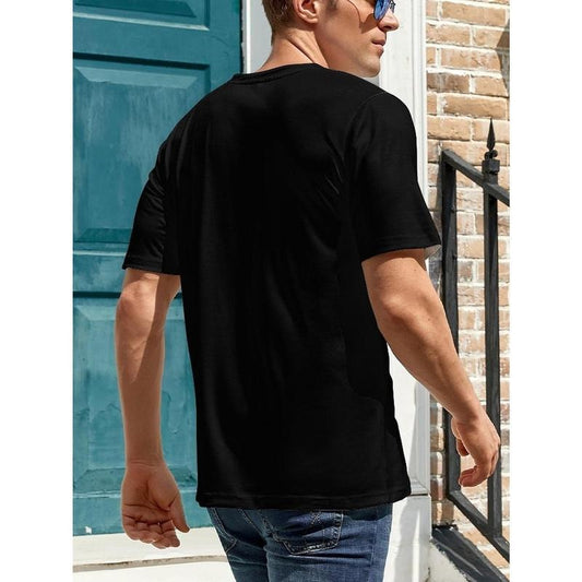 Men'S Inspirational Scripture T-Shirt - 100% Cotton Crew Neck Tee with Geometric Pattern - Casual Loose Fit Top for Weekend Wear - Four Seasons Comfort Made in USA