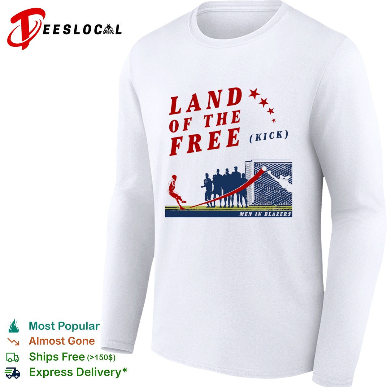 Men in blazers land of the free kick shirt