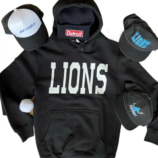 Men's Detroit Super Soft Fleece Hoodie - Classic Unisex Mid-Weight Sweatshirt - Sweatshirts,  Menswear Pocket Stylish...
