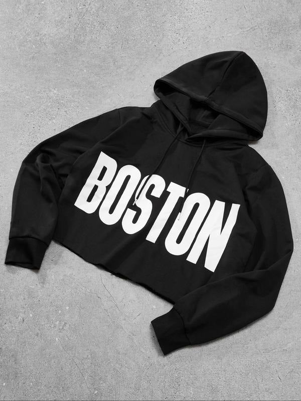 Men's Letter Print Hoodie, Casual Regular Fit Long Sleeve Hooded Sweatshirt for Fall & Winter, Fashion Men's Clothes for Daily Wear, Tops