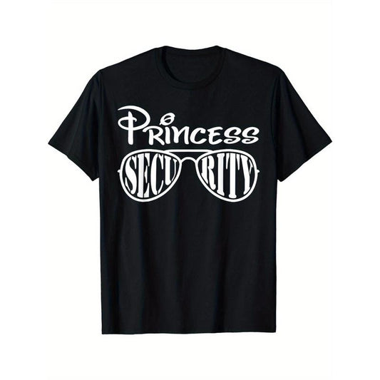 Men's Princess Security Shirt Halloween Costume T-Shirt - Unique Graphic Print, Short Sleeve, Casual Wear for Party, Cosplay - Spooky Season Essential Made in USA