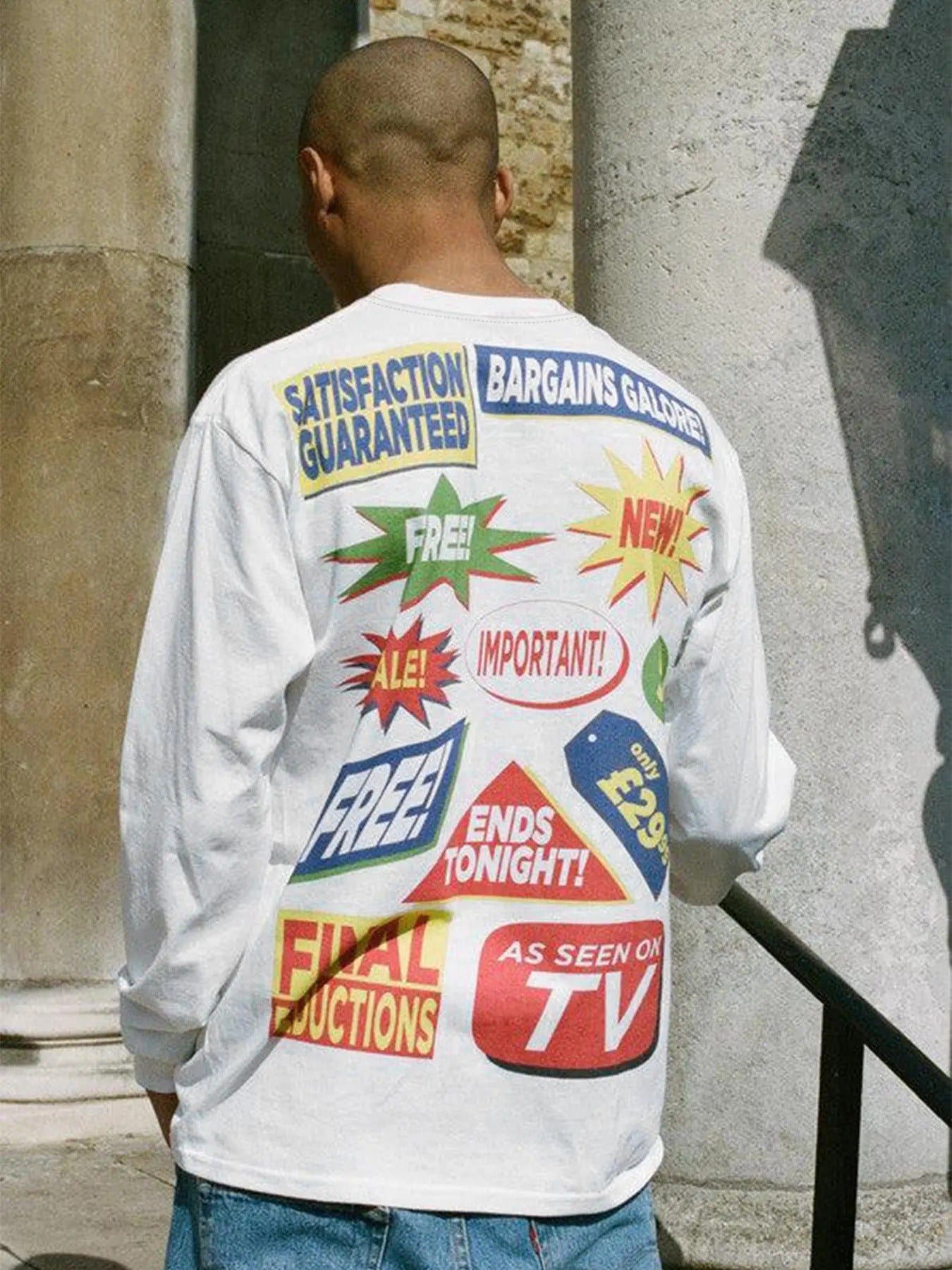 Men's Slogan Print Round Neck Long Sleeve Tee, Regular Fit Street Fashion Casual Crew Neck T-Shirt for Daily Wear, Men's Top for All Seasons