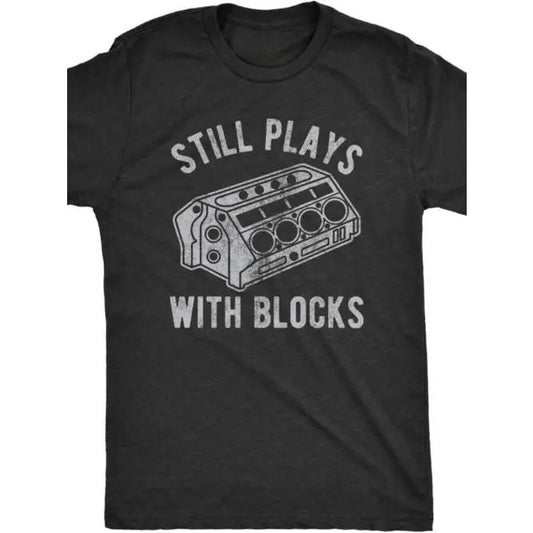 Men's T-shirt fun car mechanic racing garage design Made in USA