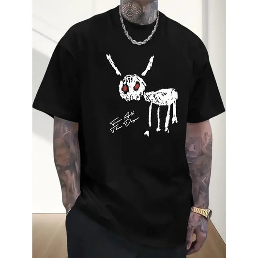 Men's T-shirt, men's personality, for all the dogs, men's outdoor casual top, comfort and fashion coexist Made in USA