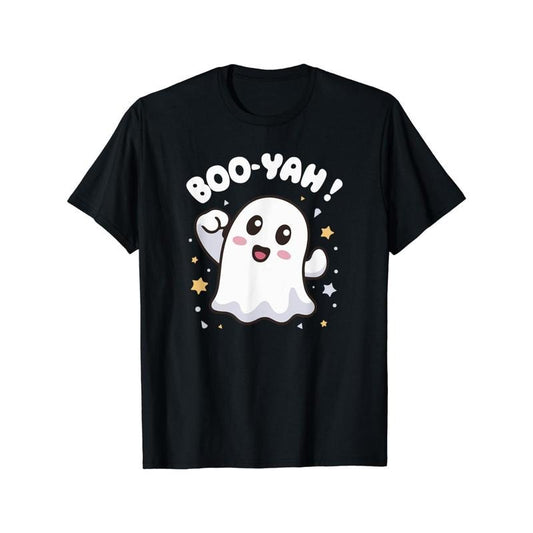 Men's T-shirts, men's personality, cute ghosts of excitement, men's outdoor casual tops, comfort and fashion coexist Made in USA