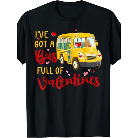 Men's Valentine's Day Heart Print T-Shirt - 100% Cotton, Crew Neck, Short Sleeve, Casual & Sporty, Machine Washable made in usa