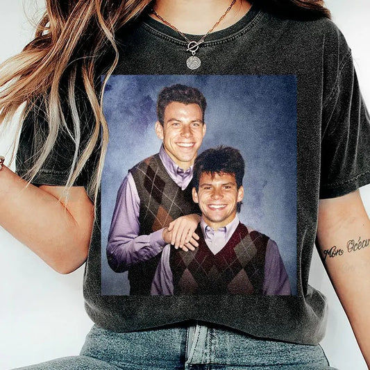 Menendez Brothers Vintage Style Shirt, Step Brother Free Erik And Lyle Menendez Graphic 90s Unisex Shirt Tee for Men Women Streetwear Crewneck