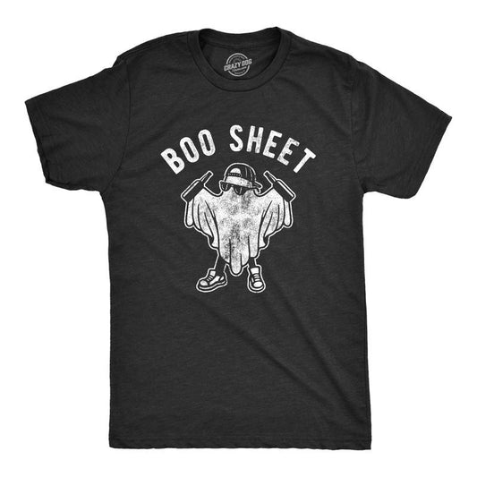 Mens Boo Sheet T Shirt Funny Halloween Party Ghost Costume Beer Sarcastic Tee Mens Funny T Shirts Cool Tees Soft Stylish Casual Menswear Halloween Apparel for Men Funny Beer Short Sleeve Novelty Tees Black