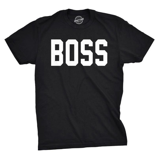Mens Boss Shirt Funny T shirts for Dads Hilarious Matching Tees for Family T shirt Mens Funny T Shirts Cool Tees Soft...