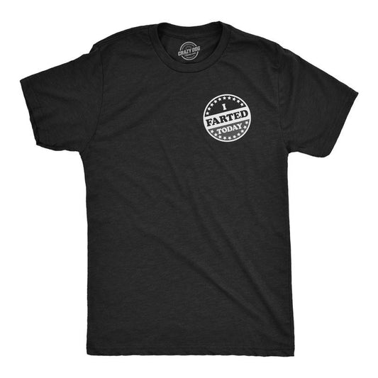 Mens Funny T Shirts I Farted Today Sarcastic Voting Graphic Novelty Tee For Men Mens Funny T Shirts Cool Tees Soft Stylish Casual Menswear Sarcastic Apparel for Men Funny Funny Adult Humor Short Black - I