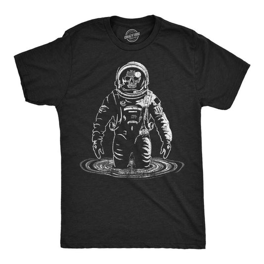 Mens Funny T Shirts Skeleton Black Hole Cool Space Graphic Tee For Men Mens Funny T Shirts Cool Tees Soft Stylish Casual Menswear Funny Space Short Sleeve Novelty Tees for Guys Black -