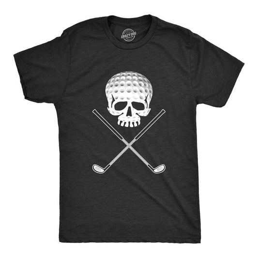 Mens Golf Jolly Roger Funny T shirts Sport Cool Vintage Retro Tees Hilarious T shirt Mens Funny T Shirts Cool Tees Soft Stylish Casual Menswear Vintage Apparel for Men Funny Golf Short Sleeve Novelty Black