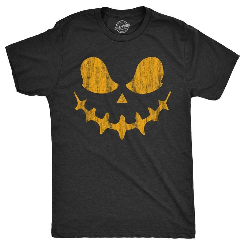 Mens Skeletal Steve Pumpkin T Shirt Funny Halloween Jack O Lantern Skull Smile Tee for Guys Mens Funny T Shirts Cool Tees Soft Stylish Casual Menswear Halloween Apparel for Men Novelty Tees for Guys Black -
