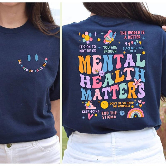 Mental Health Matters Comfort Colors Shirt, Women Inspirational Shirt, Mental Health Shirt, Anxiety Shirt, Recreational Therapy Shirt, Women Mental Health