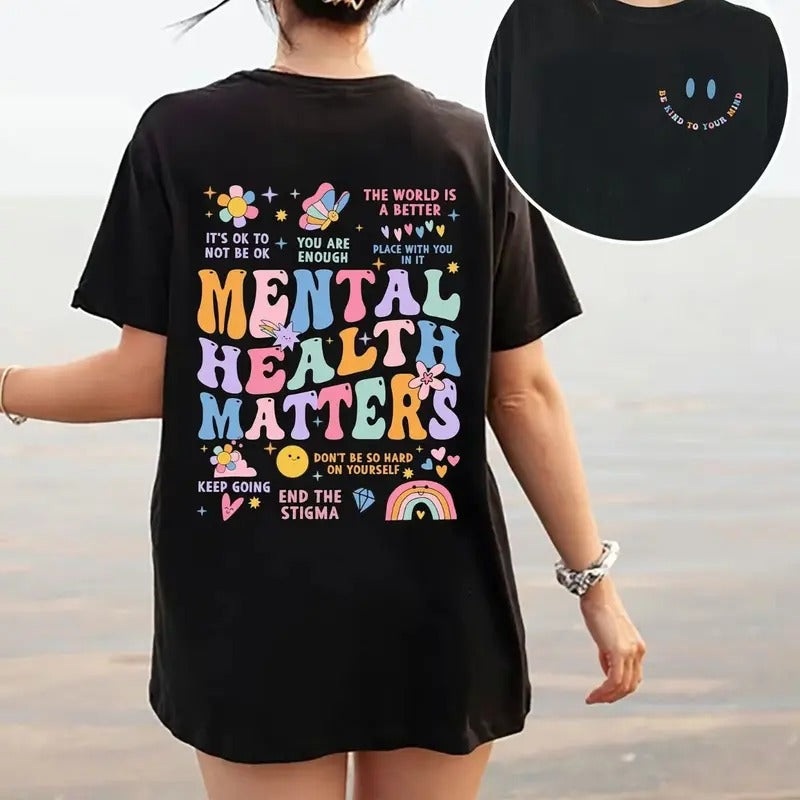 Mental Health Matters Shirt, Mental Health Awareness Shirt, Mental Health Teacher Shirt, Therapist Shirt, Psychologist...