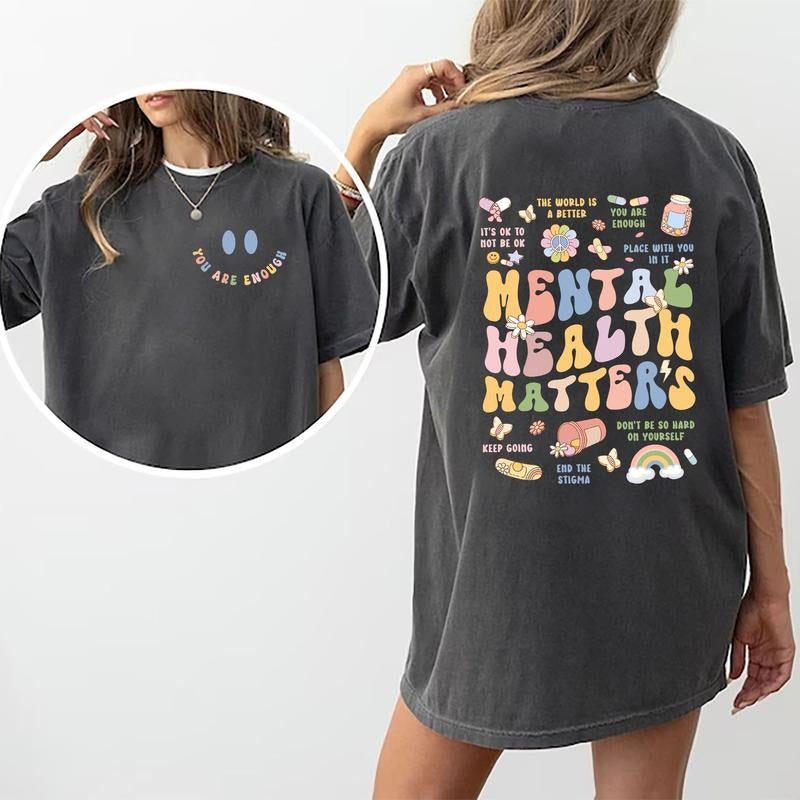 Mental Health Matters Shirt, Mental Health Awareness Tee, Be Kind To Your Mind T-shirt, Motivational Shirts For Women,...
