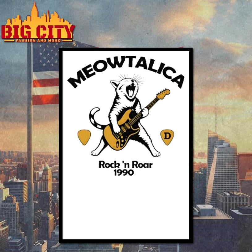 Meowtalica D Rock N Roar 1990 Shirt
