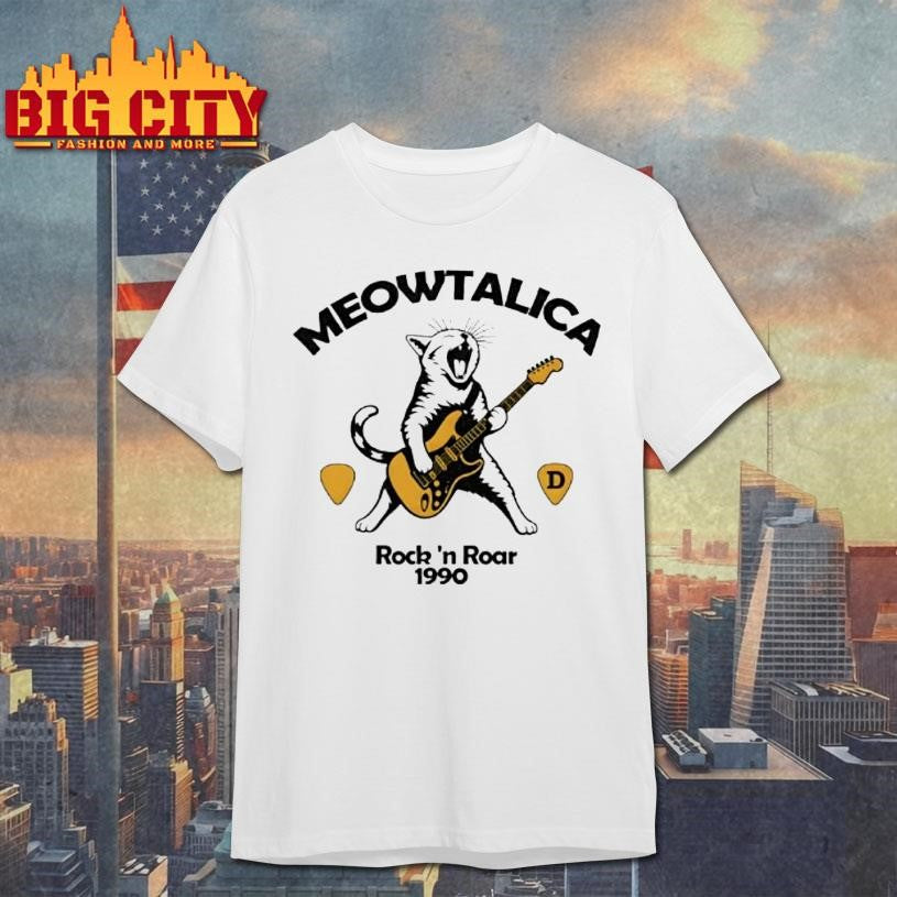 Meowtalica D Rock N Roar 1990 Shirt