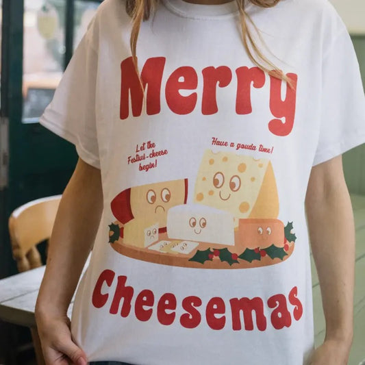 Merry Cheesemas unisex Christmas T-Shirtcute chritmas tee, Christmas tee, holiday apparel, Holiday apparel, iPrintasty Christmas, Top Womenswear