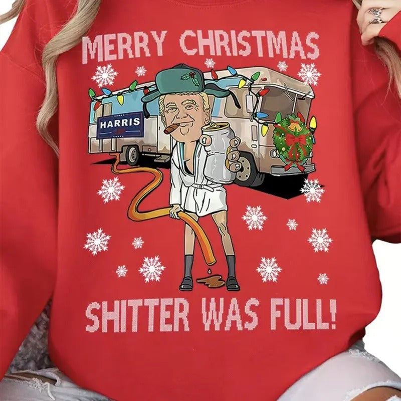 Merry Christmas For Trump Shirt, Trump Won Get Over It Shirt Sweatshirt Hoodie For Women Men