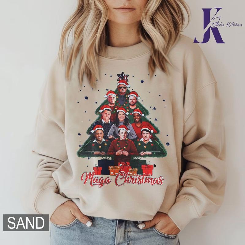 Merry Christmas MAGA Shirt, Happy Christmas Sweatshirt, Dream Team Shirt, Xmas Gif Hoodie | WearSparks.com