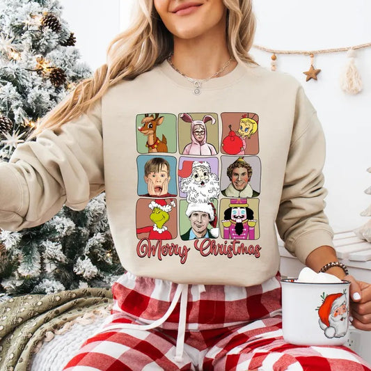 Merry Christmas Sweatshirt, Christmas Movie T-shirt, Home Alone Movie Tee, Santa Claus Shirt, A Christmas Story Hoodie, Christmas Gifts Christmas Gift Idea 2024, Gift For Him, Gift For Her