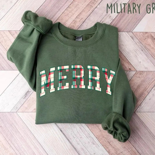 Merry Christmas Sweatshirt, Christmas Shirt, Retro Christmas Sweatshirt, Cute Winter Hoodie, Christmas Shirt for Women, Christmas Crewneck Sweatshirt, Vintage Christmas Sweater