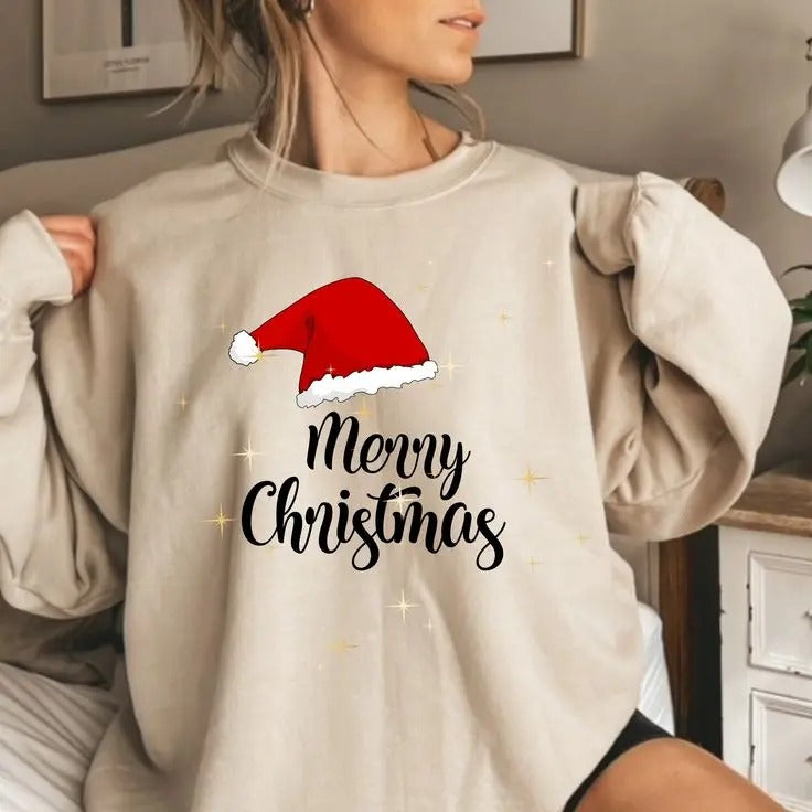 Merry Christmas Sweatshirt, Holiday Christmas , Christmas Sweater