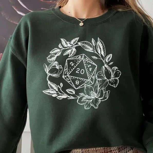Merry Gritmas DND Sweatshirt, Dungeons and Dragons Christmas Sweatshirt, Christmas Sweatshirt For DnD Fans, Polyhedral Dice Xmas Hoodie, Merry Critmas Sweater, DnD and Pathfinder Gift, Dungeon Master Shirt, Dnd Christmas Shirt, Dnd Gift For Christmas