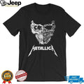 Metallica Demonic Screaming Skull Lyrics Artistic Black T Shirt