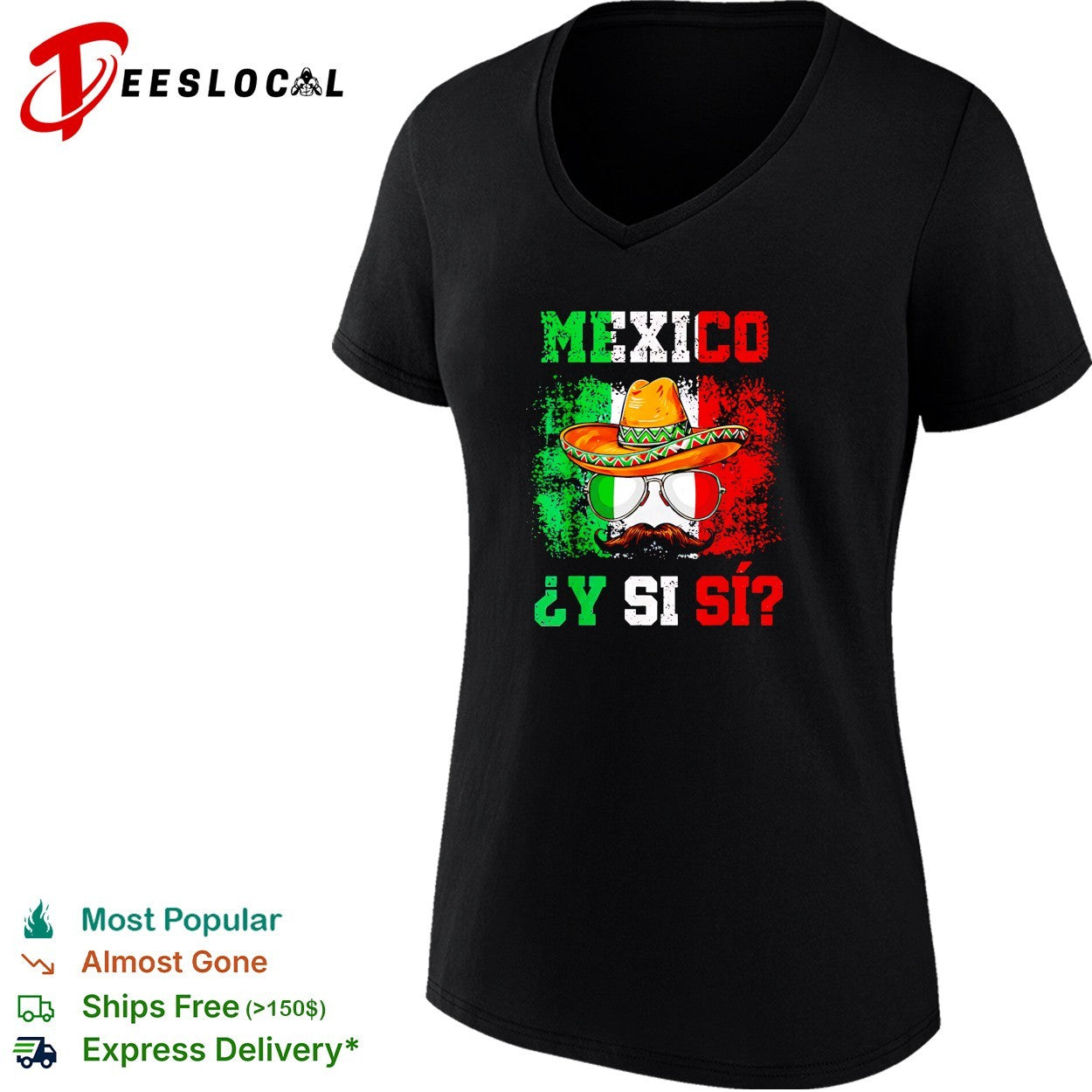 Mexico Y si si sombrero shirt