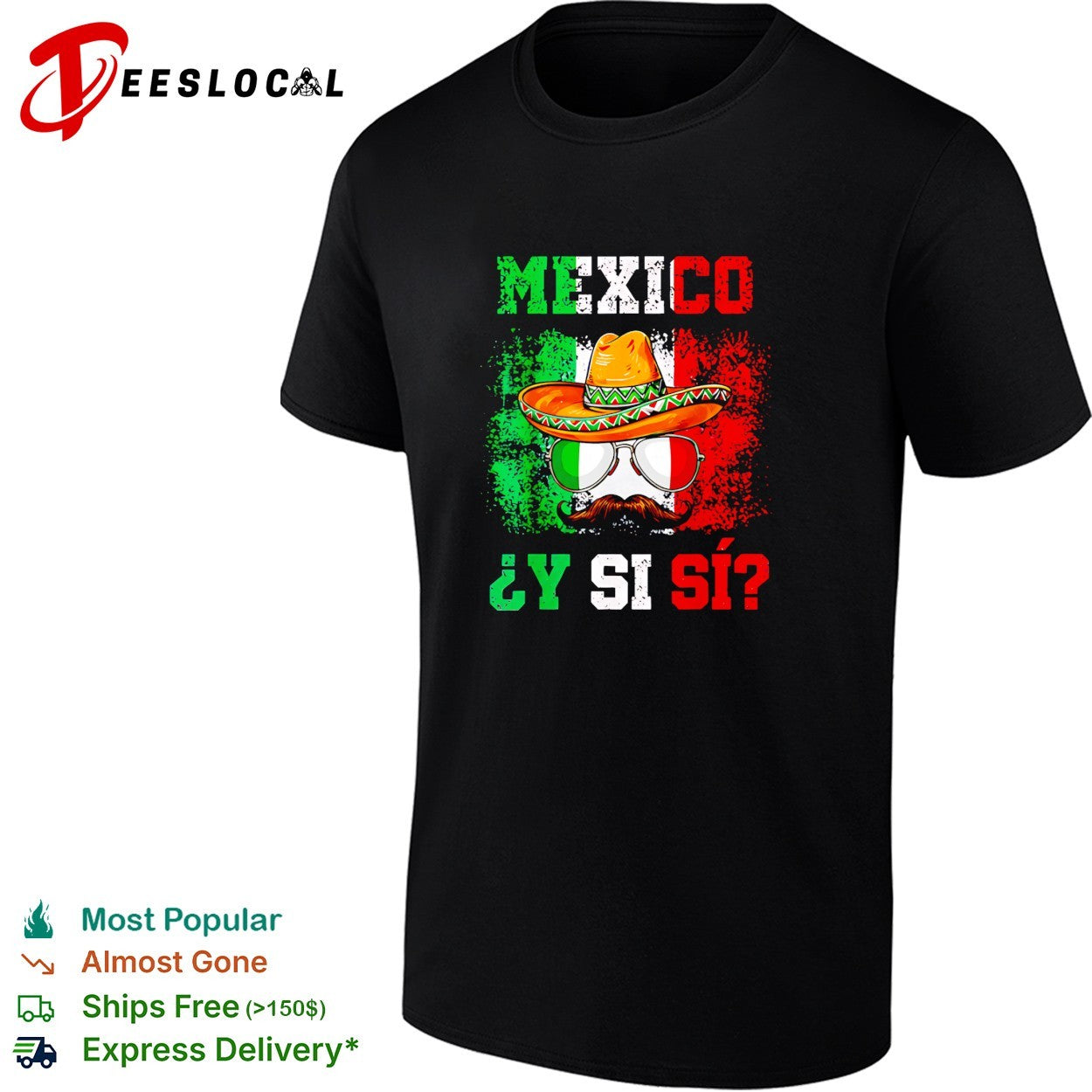 Mexico Y si si sombrero shirt
