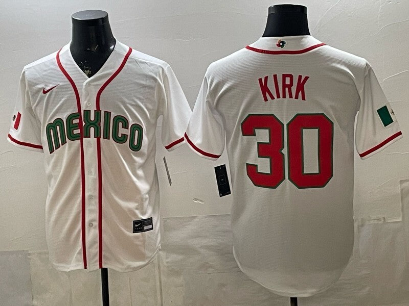 Mexico Baseball #30 Alejandro Kirk Green 2026 World Baseball Classic 26 World Cup