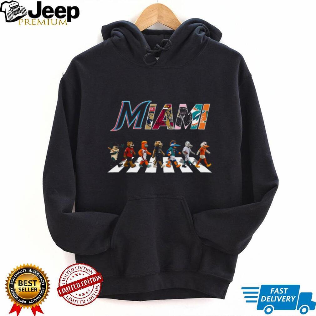 Miami City All Stars Mascots Crosswalk T Shirt Design T Shirt