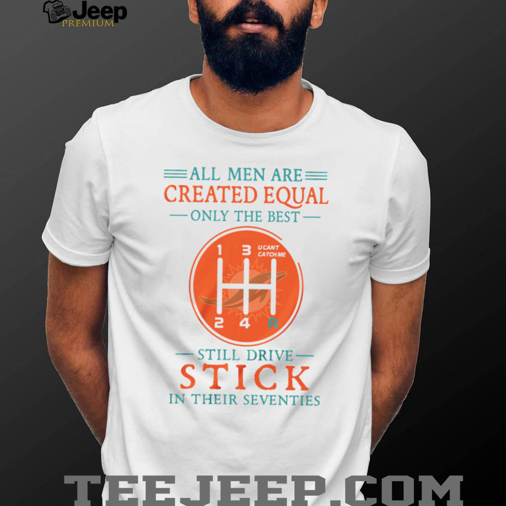 Miami Dolphins 70 Years Old Birthday T Shirt Stick Shift Gear Pattern Graphic T Shirt