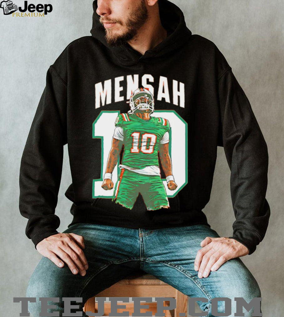 Miami Football Mensah 10 Vintage Style Graphic T Shirt